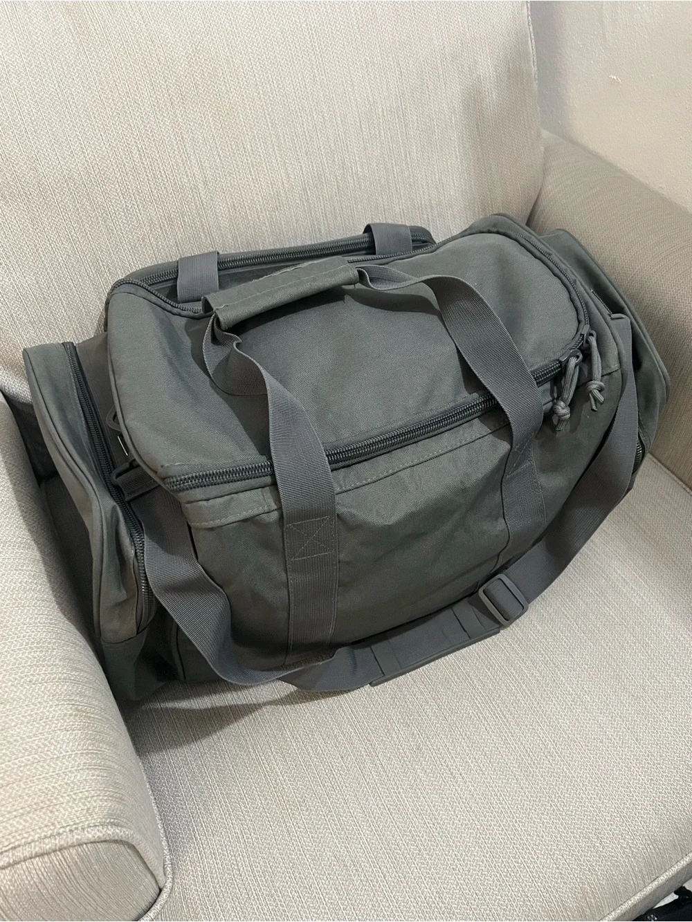 Gray Tactical Duffel Bag - Men Bags